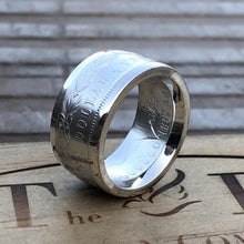 Load image into Gallery viewer, Morgan Silver Dollar Patriotic Coin Ring