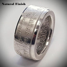 Load image into Gallery viewer, Morgan Silver Dollar Patriotic Coin Ring
