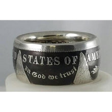 Load image into Gallery viewer, Morgan Silver Dollar Patriotic Coin Ring
